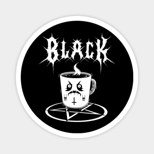 Black Metal Coffee Magnet